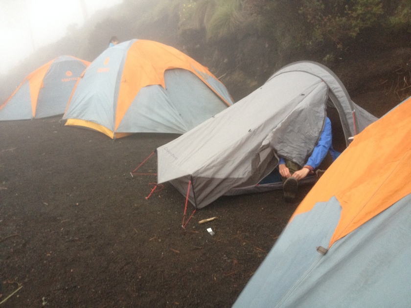 Obóz i nasz mini namiot